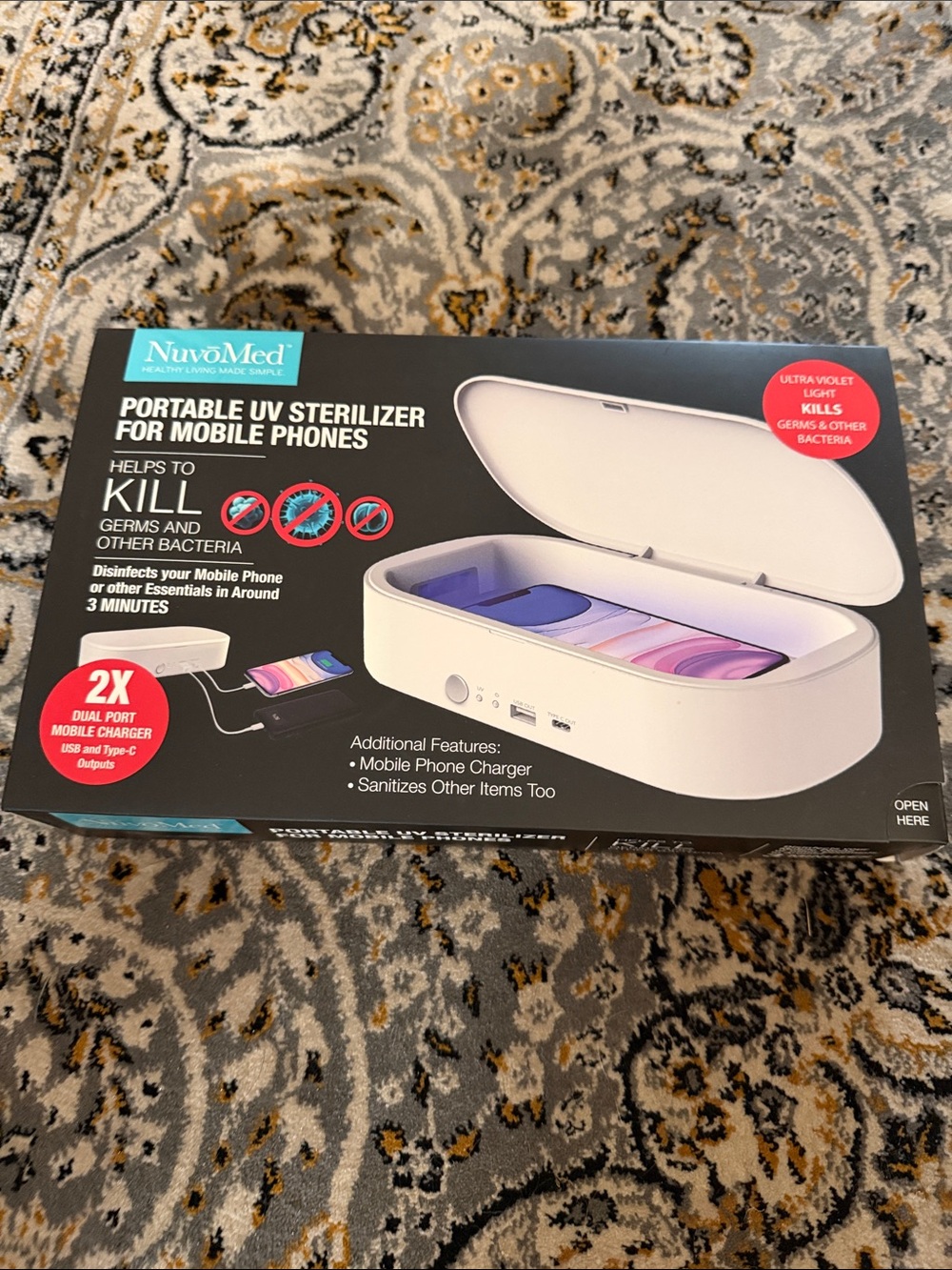 NuvoMed Portable UV Sterilizer for Mobile Phones – Never Used